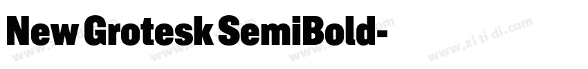 New Grotesk SemiBold字体转换